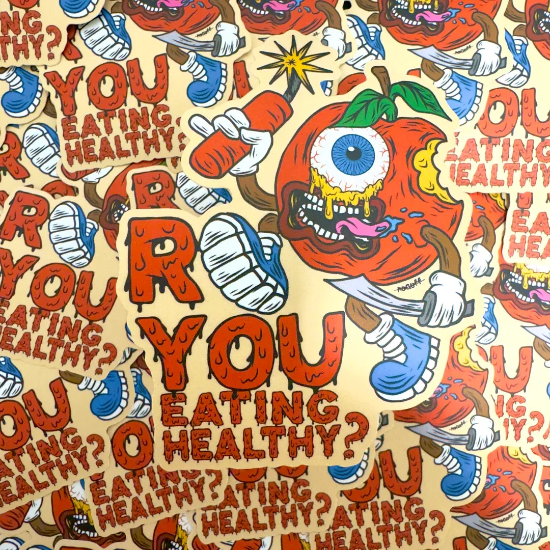R You Eating Healthy Sticker by noGuff