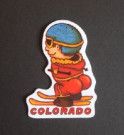 Colorado Ski Buttie Sticker by Auberon Design