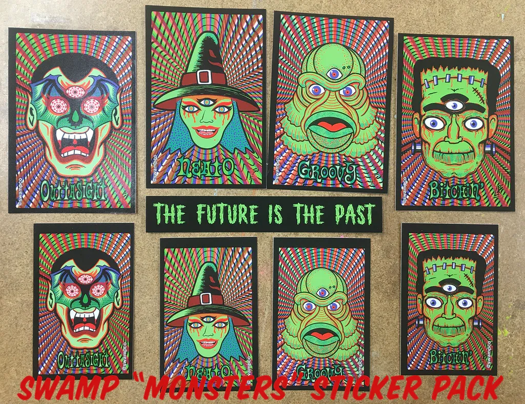 Swamp Co Groovy Stickers