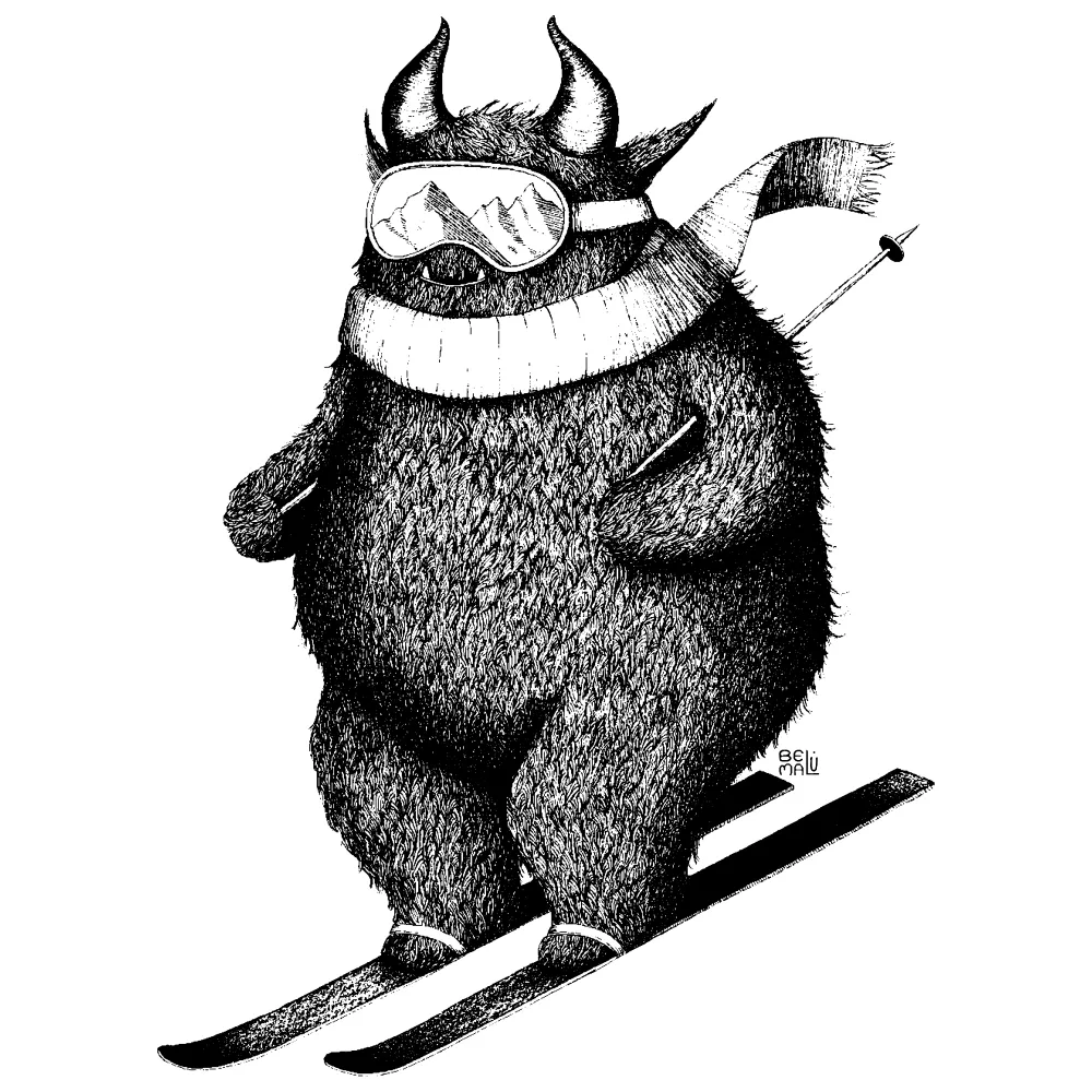 Skiing Seb Tee by Belu Malu