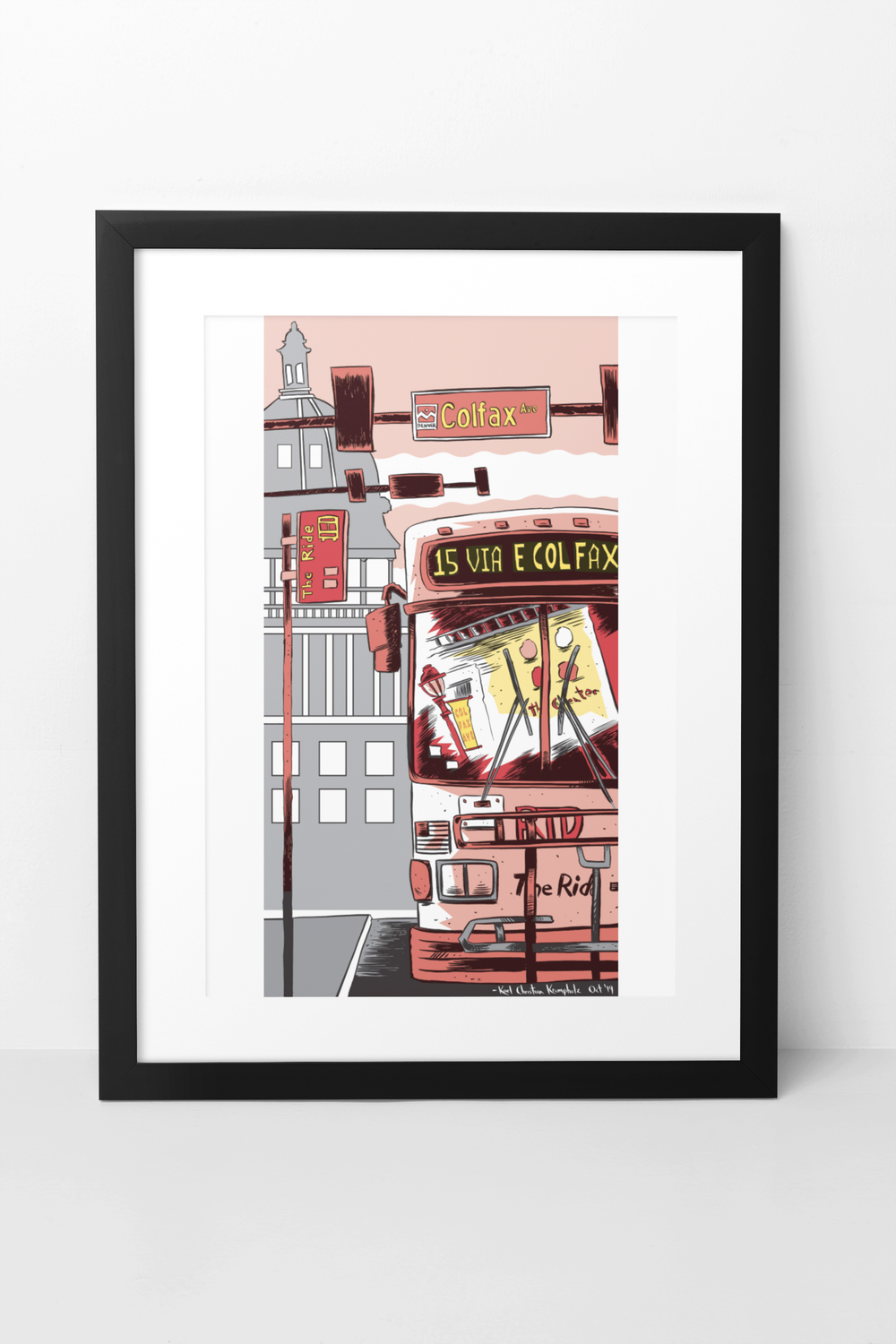 11 x 17 15 Bus Illustration By Karl Krumpholz