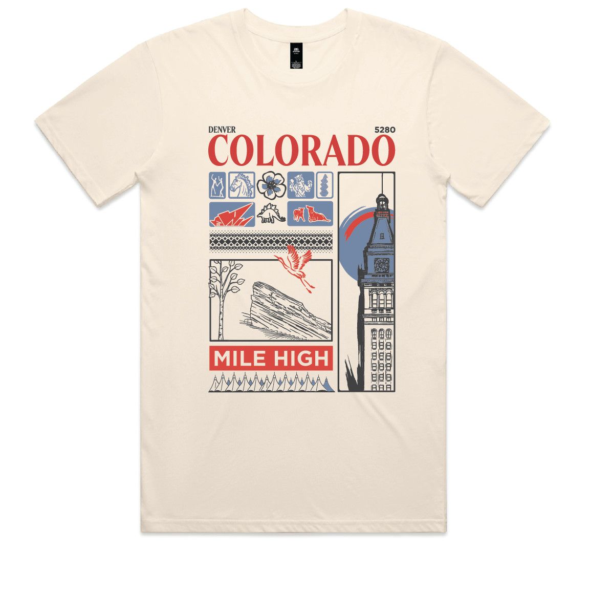 Mile High Montage tee