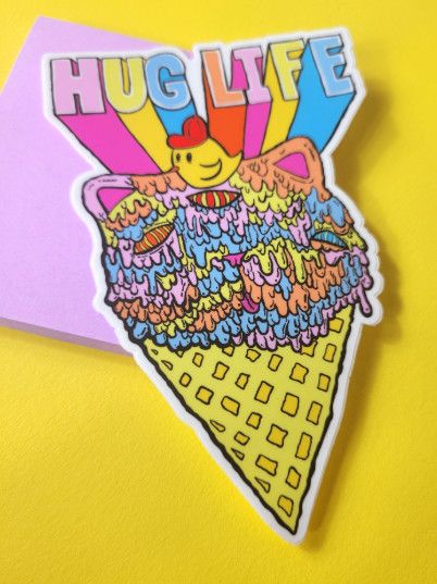 Huglife (vinyl sticker)