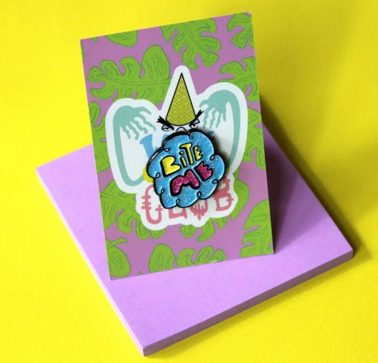 Bite Me (mirco soft enamel pin)