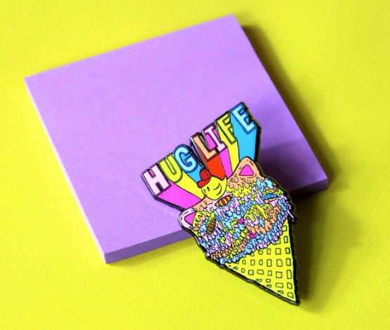 Hug Life (hard enamel pin)