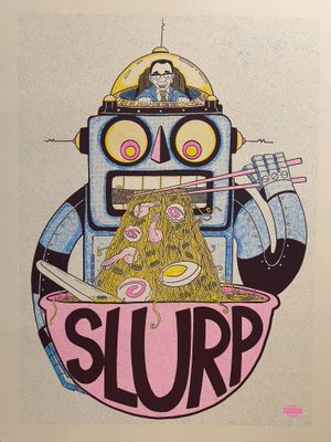 Ramen Robot Sticker by Rabies Babies