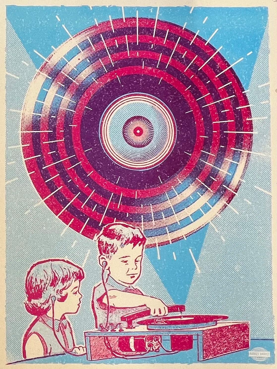 Rabies Babies Prints, Title: HiFi Hypnosis, Size: 18x24