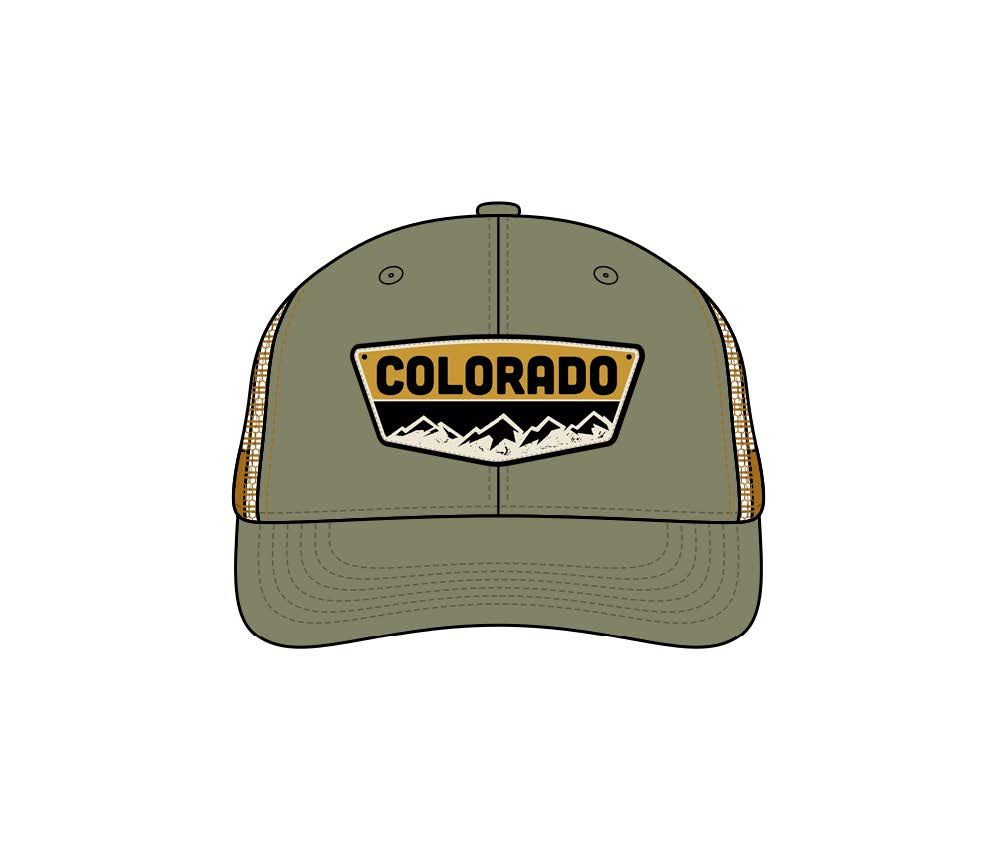 Colorado Mountain Patch Hat, Color: Surplus/Latte