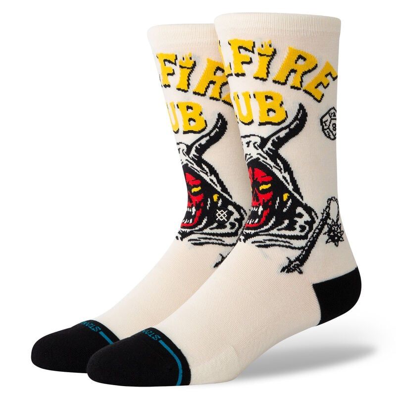 Stranger Things x Stance Crew Socks, Color: Hellfire, Size: M