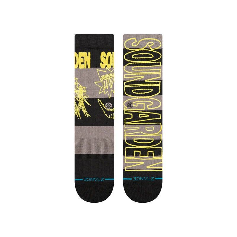 Soundgarden x Stance Crew Socks, Color: Black, Size: M
