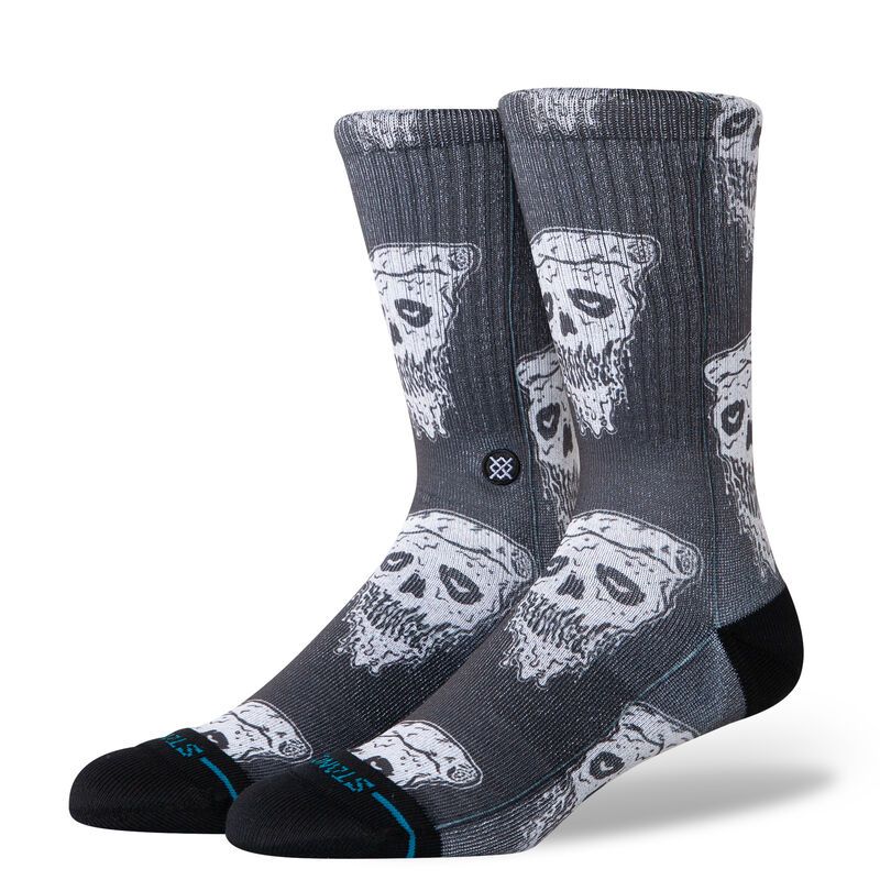 Pizza Face Stance Socks, Color: White Black, Size: M