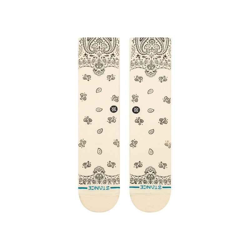 Hanky Crew Stance Socks, Color: Cream, Size: M