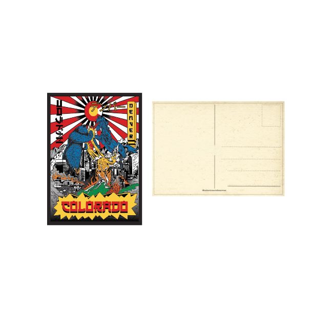 Abstract Postcards, Title: Bear vs Horse