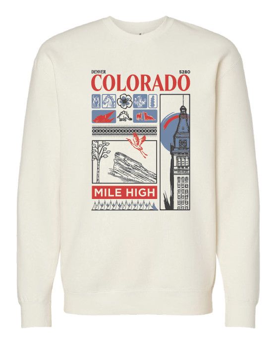 Mile High Montage Crewneck Sweatshirt