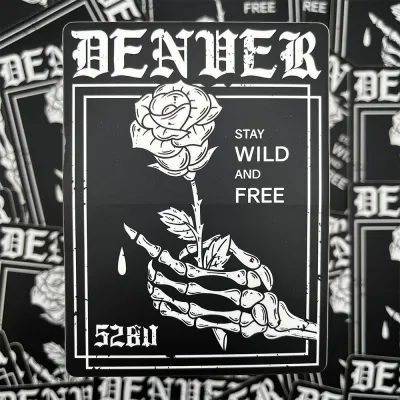 Wild and Free Sticker
