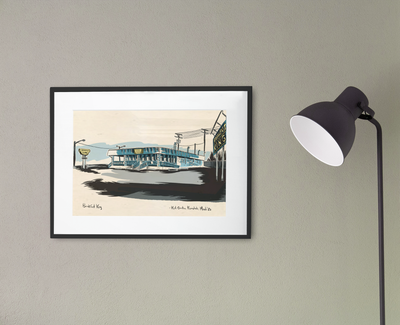 11 x 17 Breakfast King Illustration By Karl Krumpholz