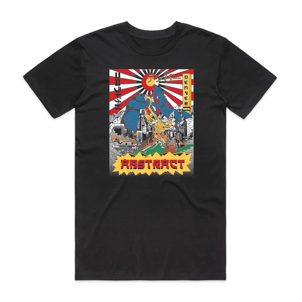 Bear vs Horse Tee, Color: Black, Size: XS