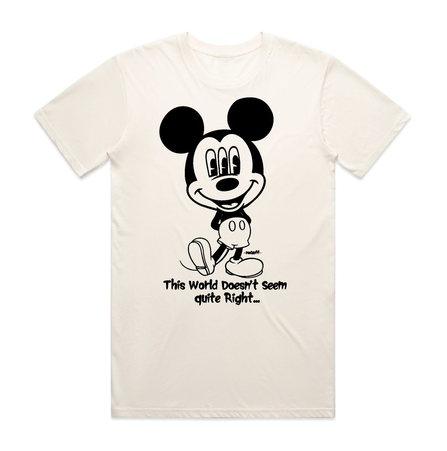 Haring Mickey Tee, Color: Natural, Size: Small