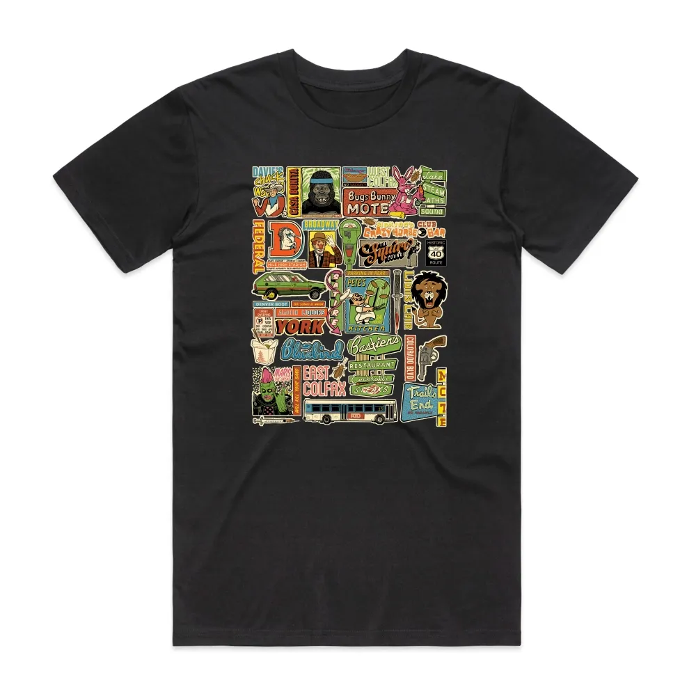 Just the Fax by Chris Huth Tee, Color: Black, Size: XS
