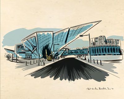 11 x 17 Denver Art Museum Illustration By Karl Krumpholz