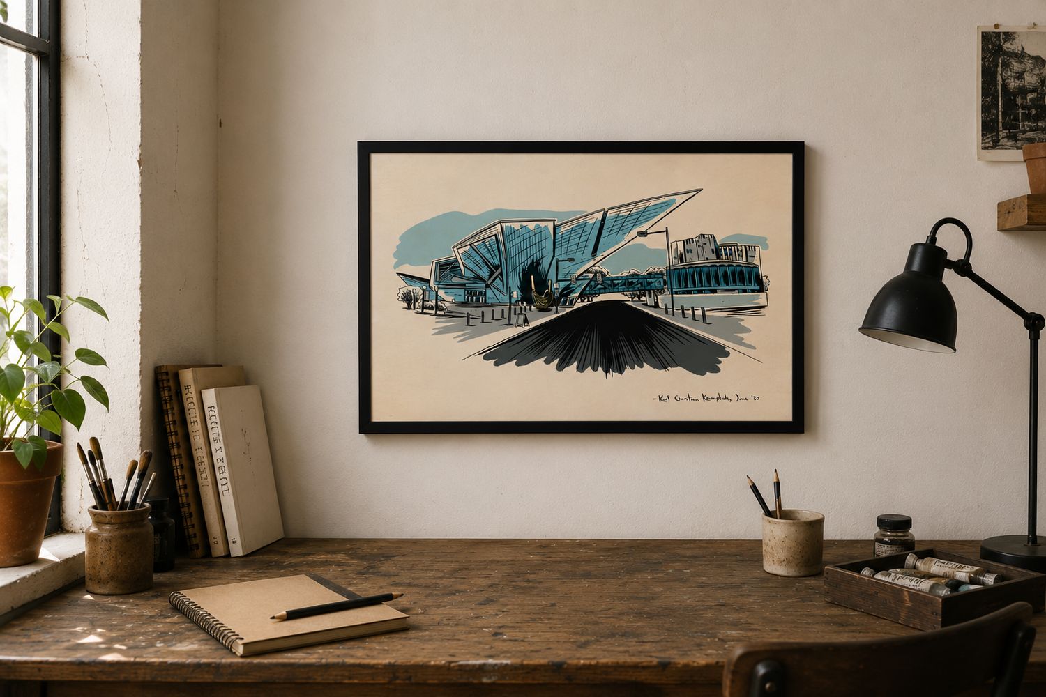 11 x 17 Denver Art Museum Illustration By Karl Krumpholz