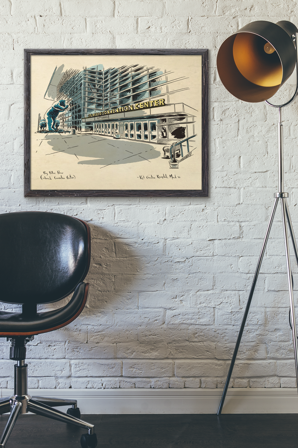 11 x 17 Convention Center Illustration By Karl Krumpholz