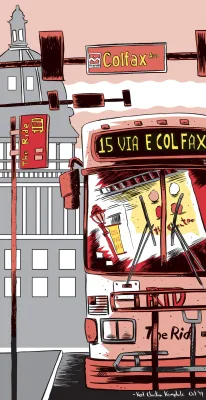 11 x 17 15 Bus Illustration By Karl Krumpholz