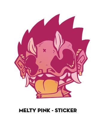 Chris Dokebi Stickers Melty Pink