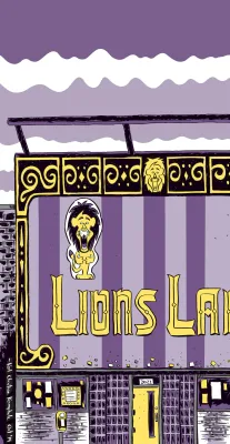 11 x 17 Lions Lair By Karl Krumpholz