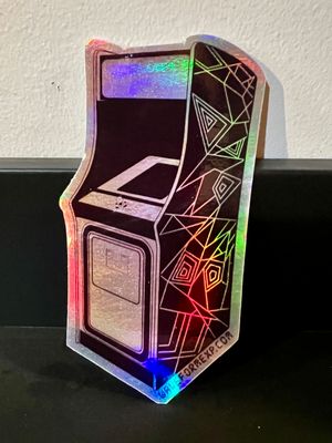 ARCADE Holographic Sticker 4x2"