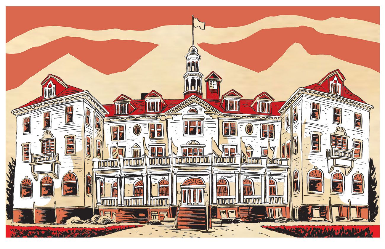 11 x 17 The Stanley Hotel Illustration By Karl Krumpholz