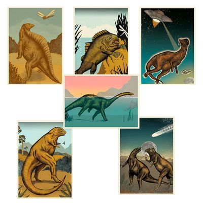Dino Greeting Card Set