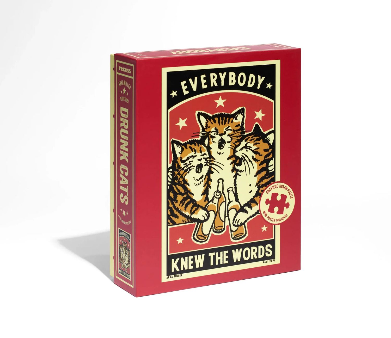 Drunk Cats Puzzle, Title: Knew the Words