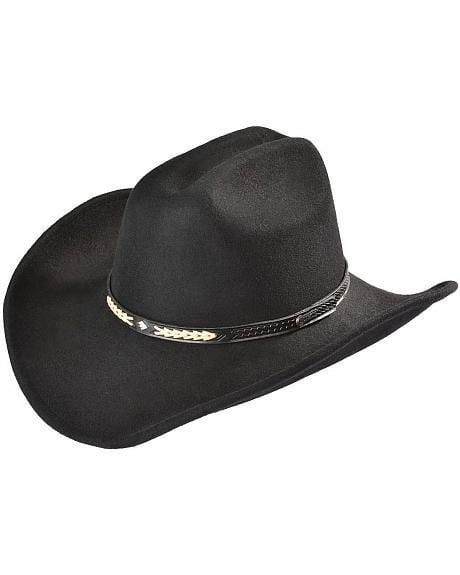 Outback Out of The Chute Shapeable Felt Hat, Black