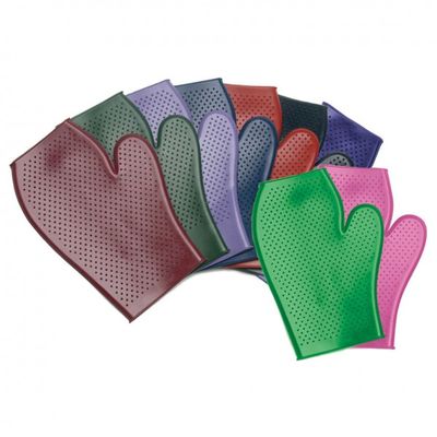 Rubber Grooming Mitt, Color: Ice Pink