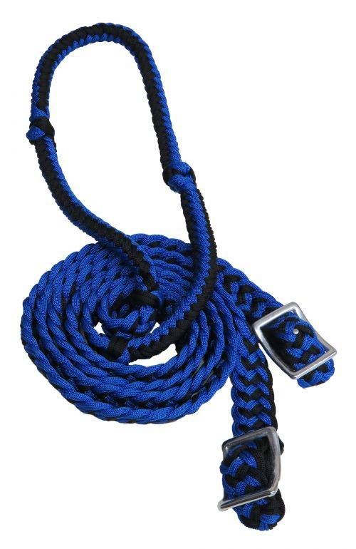 Nylon Braided Barrel Reins w/Easy Grip Knots