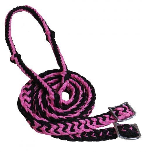 Nylon Braided Barrel Reins w/Easy Grip Knots