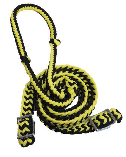 Nylon Braided Barrel Reins w/Easy Grip Knots