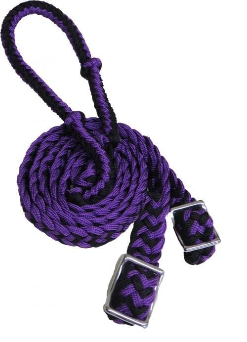 Nylon Braided Barrel Reins w/Easy Grip Knots