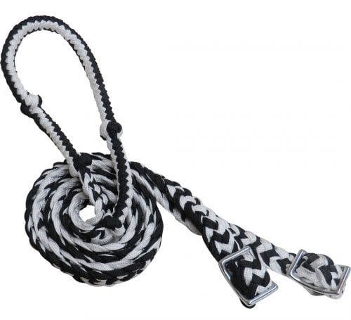 Nylon Braided Barrel Reins w/Easy Grip Knots