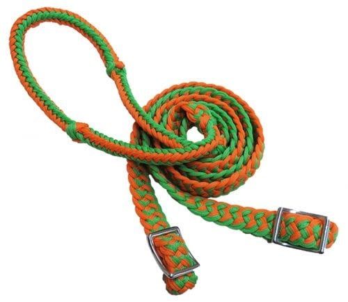 Nylon Braided Barrel Reins w/Easy Grip Knots