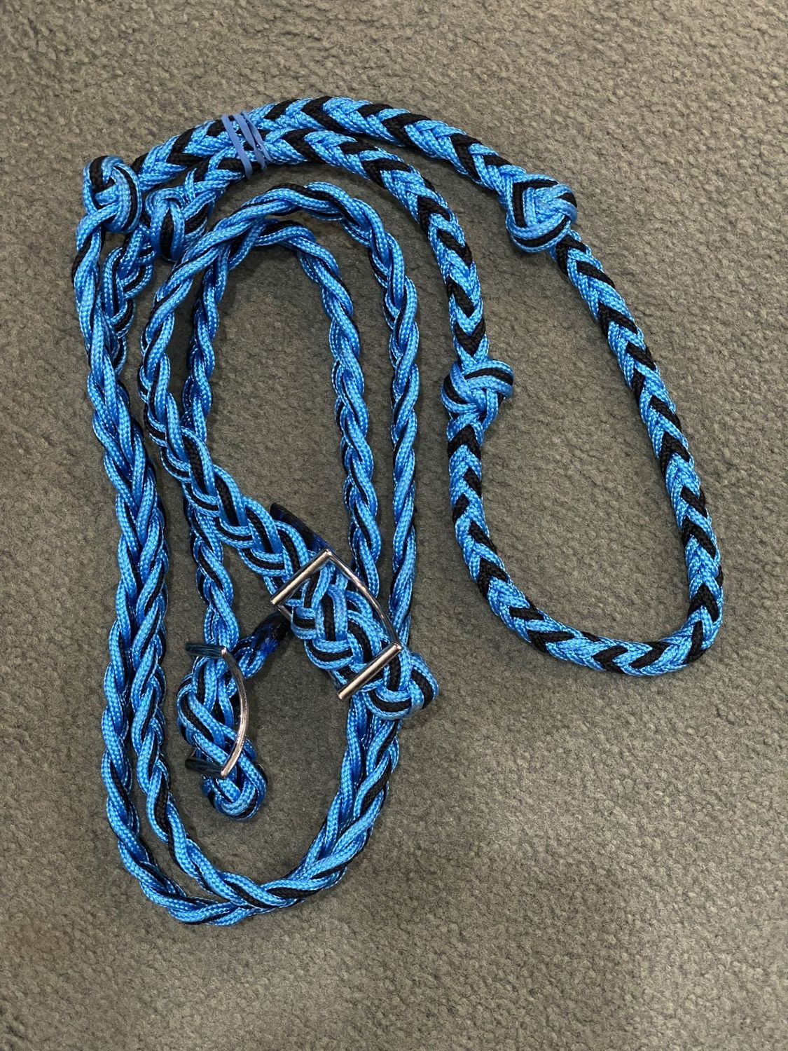 Nylon Braided Barrel Reins w/Easy Grip Knots