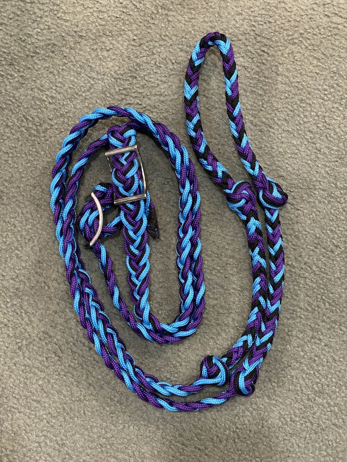 Nylon Braided Barrel Reins w/Easy Grip Knots