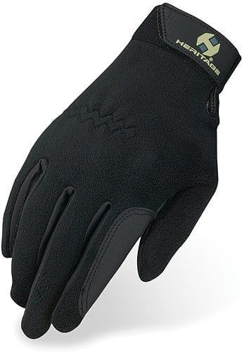Heritage Performance Fleece Gloves, Black