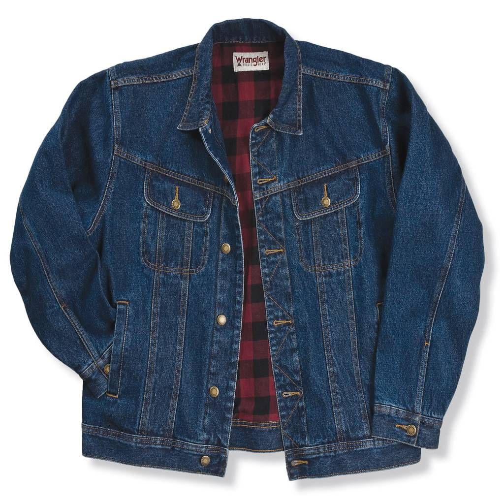Men's Wrangler Flannel Lined Denim Jacket