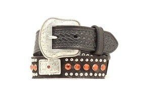 Children's - Black Belt with Square Conchos
