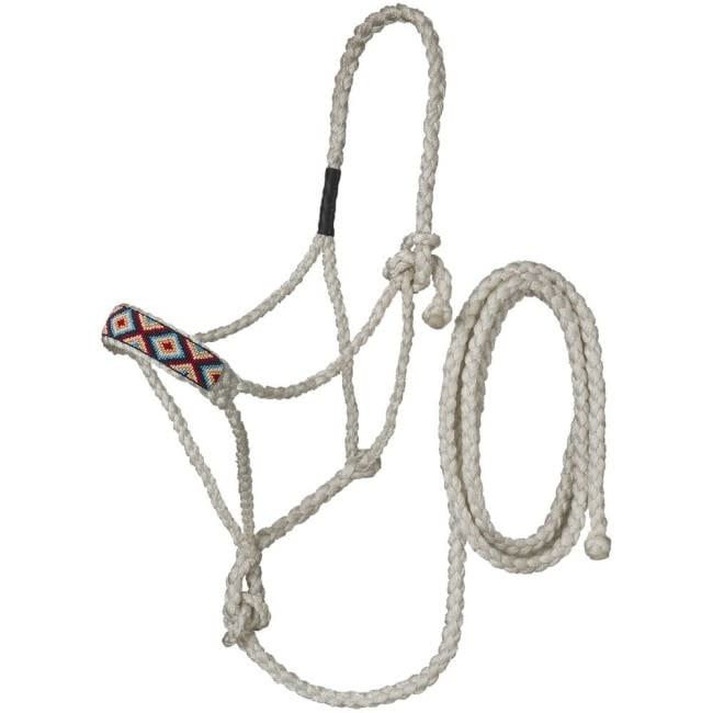 Beaded Mule Tape Halter with Lead