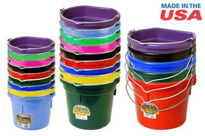 Plastic Flatback Bucket 8 QT