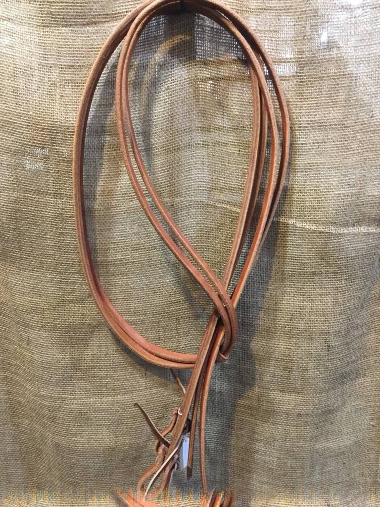 Circle L Leather Weighted Split Reins w/ Tie Ends, U.S.A. Made - 8'
