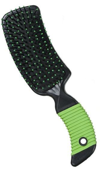 Curved Mane and Tail Brush, Color: Green